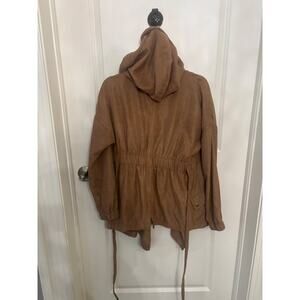 Favlux Brown Faux Suede Jacket